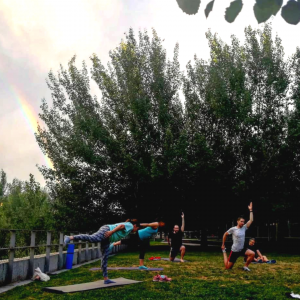 entrenamientos al aire libre en madrid rio - pilates - TRC The Run Club